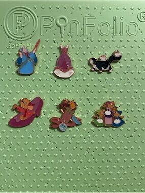 Loungefly Disney Cinderella 70th Anniversary Complete 6 Pin Set